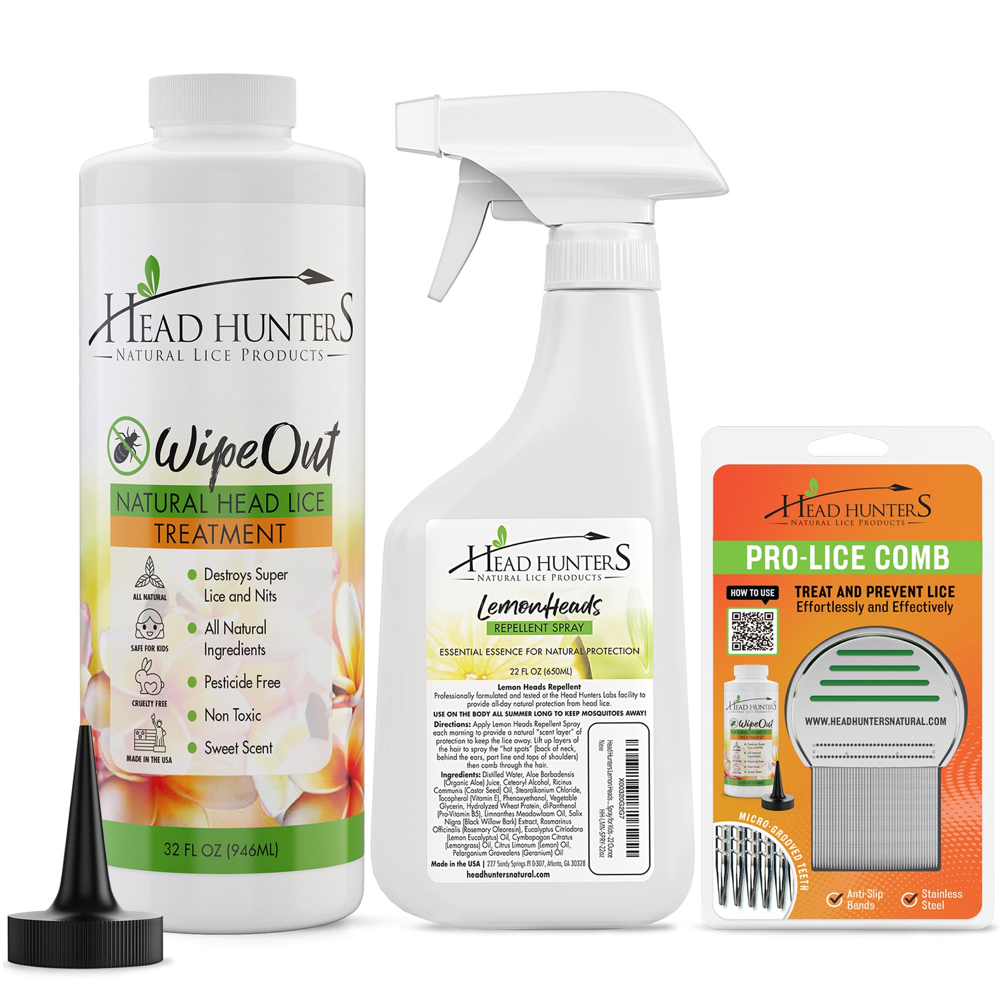 Pro-Lice Treatment Specialist Kit (Family Size) – Head Hunters Natural