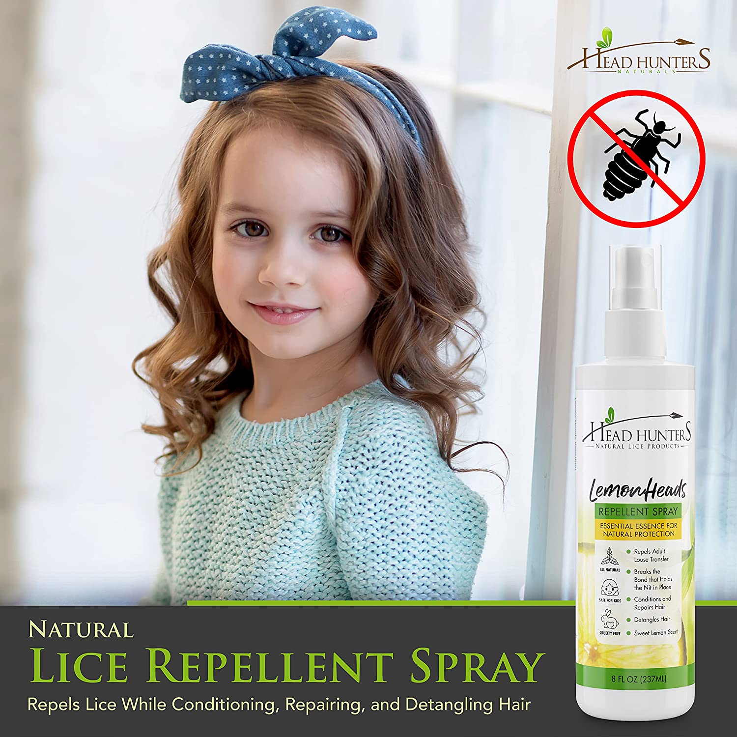 Lemon-Heads Lice Repellent Spray (8oz)